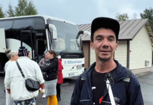 Stanislav was interviewed by the GCMM team in Ukraine before leaving for Finland with his spouse. He was in a sombre mood and scared. Soon, after his arrival in Finland, he was feeling relieved and happy to be at the North Karelia retreat center.